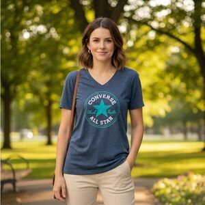 5/$25 - CONVERSE All Star Blue Tee for Women